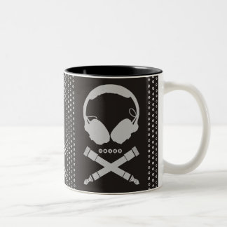 Tasse 2 Couleurs Crâne du DJ
