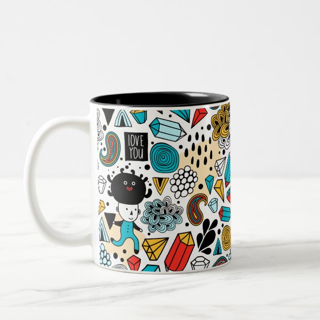 Tasse 2 Couleurs Crazy head (Gauche)