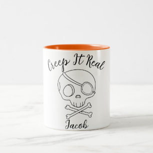 Tasse 2 Couleurs Creep It Real Halloween éffrayant boo