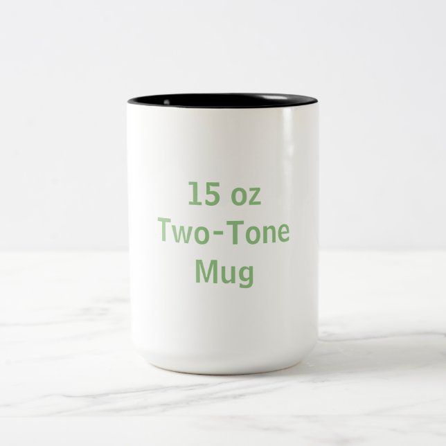Tasse 2 Couleurs Créez votre propre 15 oz, (Centre)