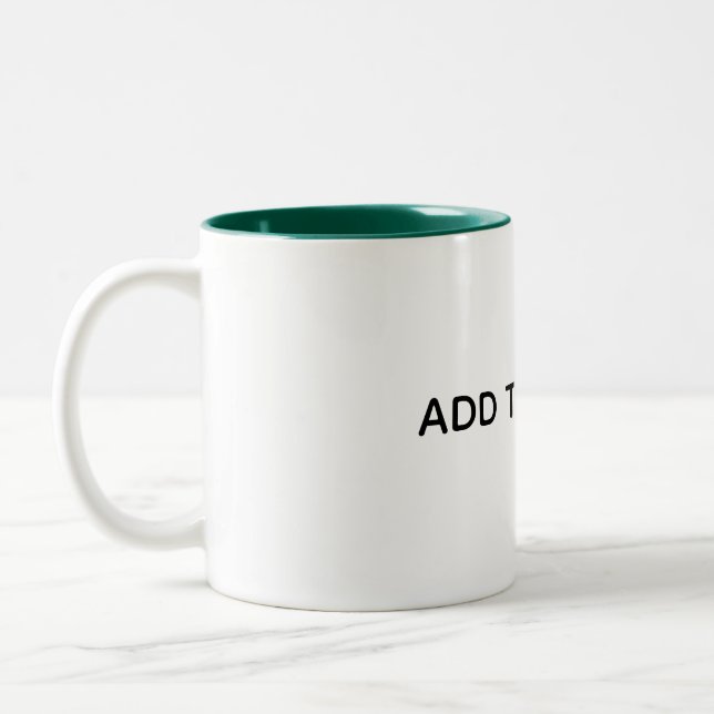 Tasse 2 Couleurs Créez Votre Propre Blanc  (Gauche)