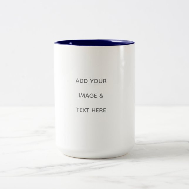 Tasse 2 Couleurs Créez votre propre blanc  (Centre)