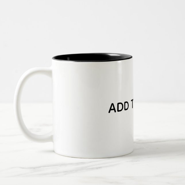 Tasse 2 Couleurs Créez Votre Propre Blanc  (Gauche)