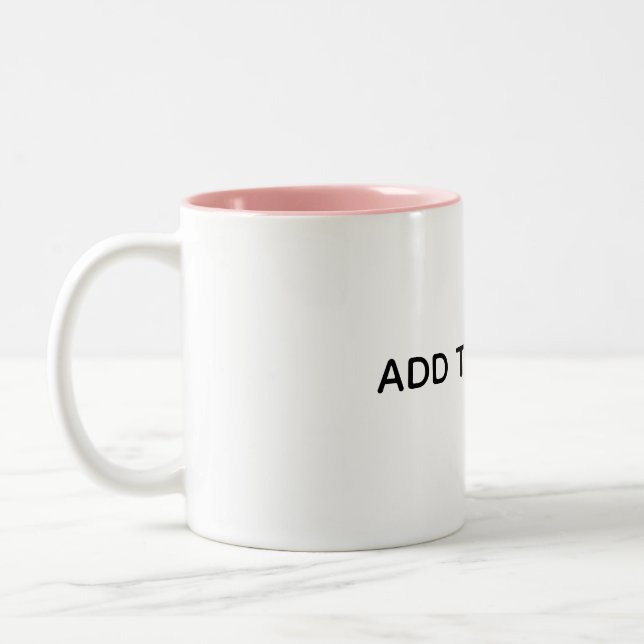 Tasse 2 Couleurs Créez Votre Propre Blanc  (Gauche)