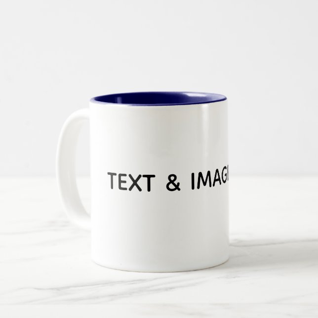 Tasse 2 Couleurs Créez votre propre blanc (Devant gauche)