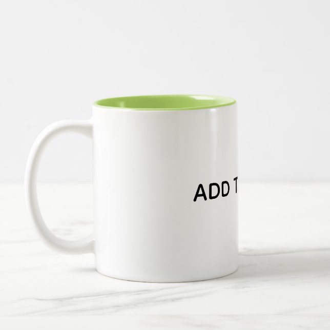 Tasse 2 Couleurs Créez Votre Propre Blanc  (Gauche)