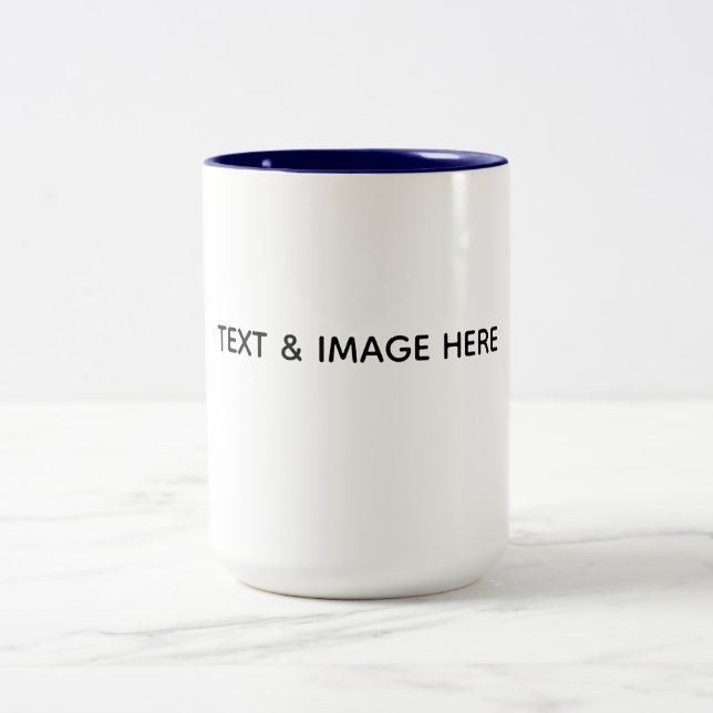 Tasse 2 Couleurs Créez votre propre blanc (Centre)
