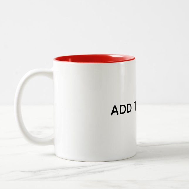 Tasse 2 Couleurs Créez Votre Propre Blanc  (Gauche)