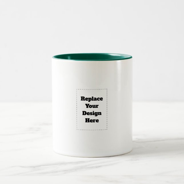 Tasse 2 Couleurs Créez votre propre blanc  (Centre)