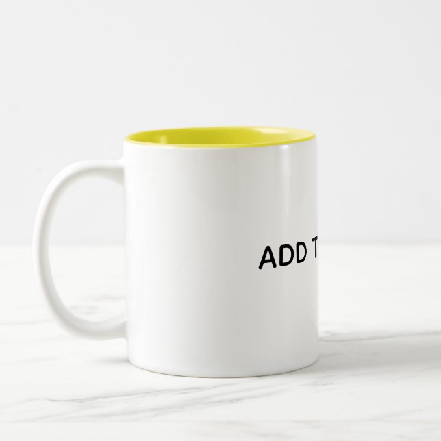 Tasse 2 Couleurs Créez Votre Propre Blanc  (Gauche)