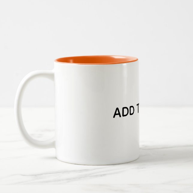 Tasse 2 Couleurs Créez Votre Propre Blanc  (Gauche)