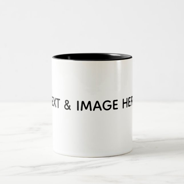 Tasse 2 Couleurs Créez votre propre blanc (Centre)