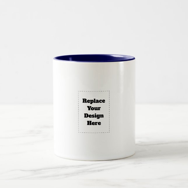 Tasse 2 Couleurs Créez votre propre blanc  (Centre)