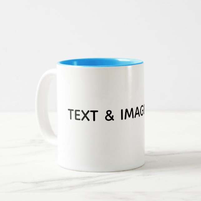 Tasse 2 Couleurs Créez votre propre blanc (Devant gauche)