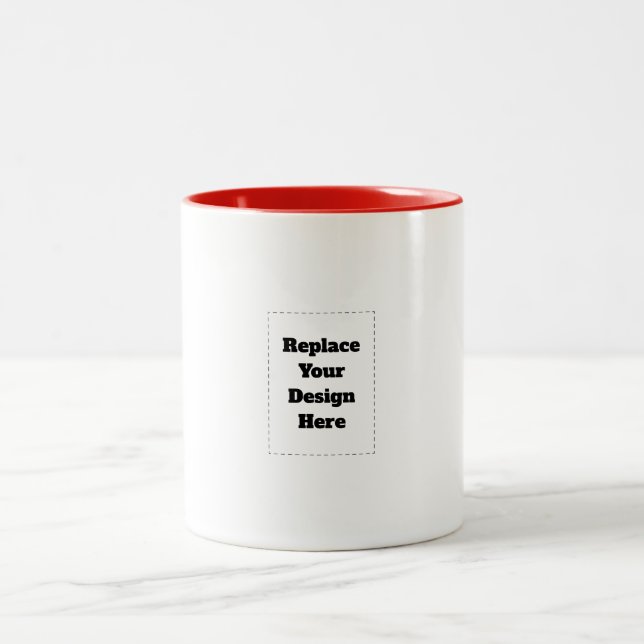 Tasse 2 Couleurs Créez votre propre blanc  (Centre)