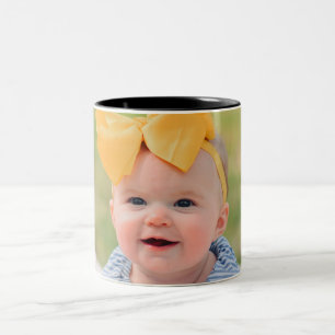 Tasse 2 Couleurs Créez votre propre photo d'enfants bébé sans cadre