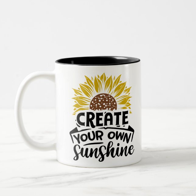 Tasse 2 Couleurs Créez votre propre soleil (Gauche)