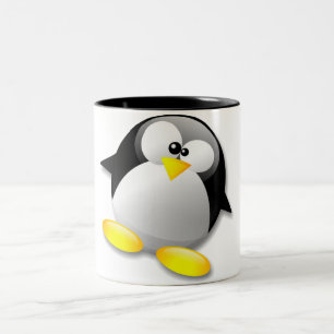 TASSE 2 COULEURS CRISTAL DE LINUX TUX