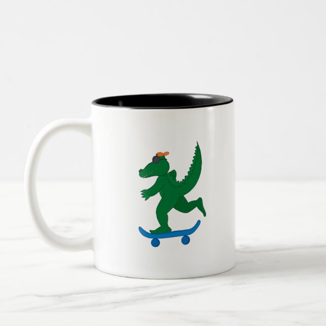 Tasse 2 Couleurs Crocodile (Gauche)