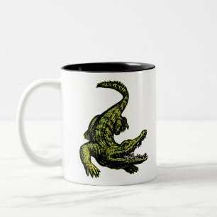 Tasse 2 Couleurs Crocodile Vintage