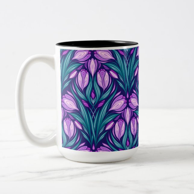 Tasse 2 Couleurs Crocus printaniers (Gauche)