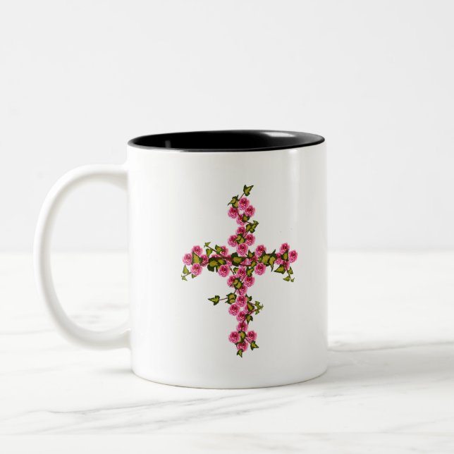 Tasse 2 Couleurs Croiser les roses et le lierre (Gauche)