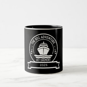 TASSE 2 COULEURS CROISIÈRE DE LA RETRAITE