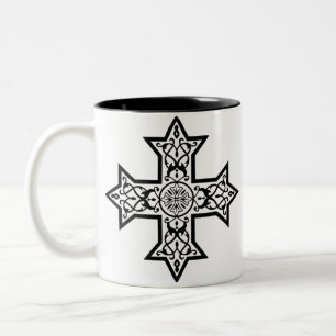Tasse 2 Couleurs Croix copte