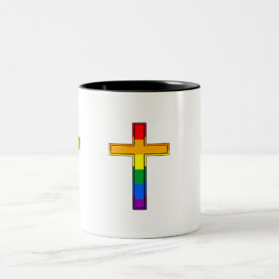 Tasse 2 Couleurs Croix gay