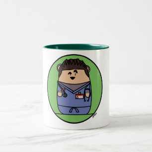 Tasse 2 Couleurs Croquepisco frotte le hamster