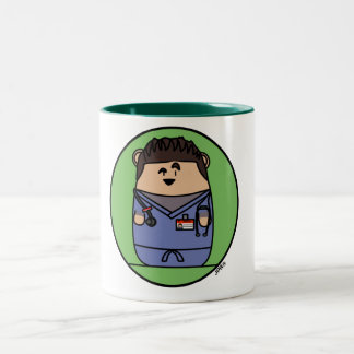 Tasse 2 Couleurs Croquepisco frotte le hamster