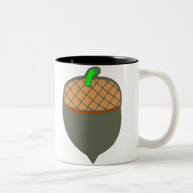 Tasse 2 Couleurs Croquis Acorn (Droit)