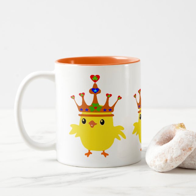 Tasse 2 Couleurs ☘ Crowned Irish Queen (Avec donut)
