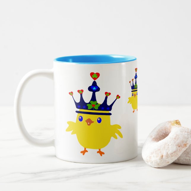 Tasse 2 Couleurs ☘ Crowned Irish Queen (Avec donut)