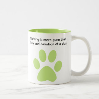 Tasse 2 Couleurs Croyance d'amoureux de les chiens