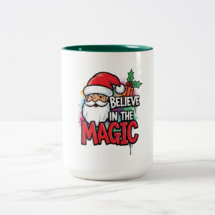 Tasse 2 Couleurs Croyez en la magie de Noël