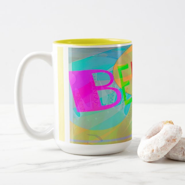 Tasse 2 Couleurs Croyez Typograghy (Avec donut)