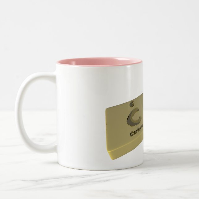 Tasse 2 Couleurs Cru comme carbone de C et ruthénium de RU (Gauche)