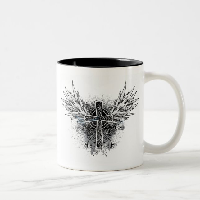 Tasse 2 Couleurs cru-T-shirt-conception 2123 (Droit)