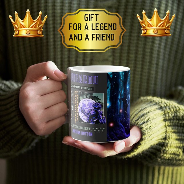Tasse 2 Couleurs Cryptid Rougarou Louisiane (Créateur téléchargé)