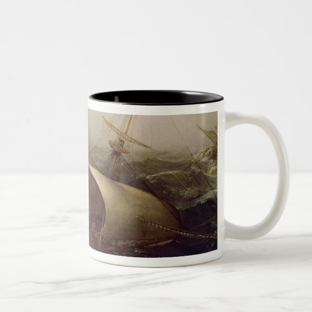Tasse 2 Couleurs Cuirassé néerlandais dans une tempête (Droit)