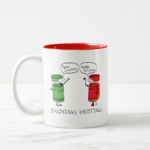 Tasse 2 Couleurs Cuisine de Noël Épices de chef amusants