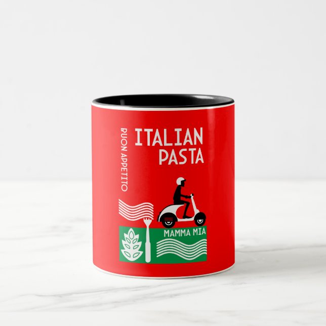 Tasse 2 Couleurs Cuisine italienne (Centre)