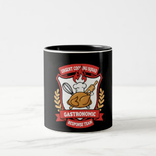 Tasse 2 Couleurs Cuisinier Drôle Équipe de Cuisine Urgente Équipe G