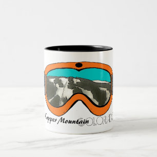 Tasse 2 Couleurs Cuivre Mtn Colorado orange goggle café