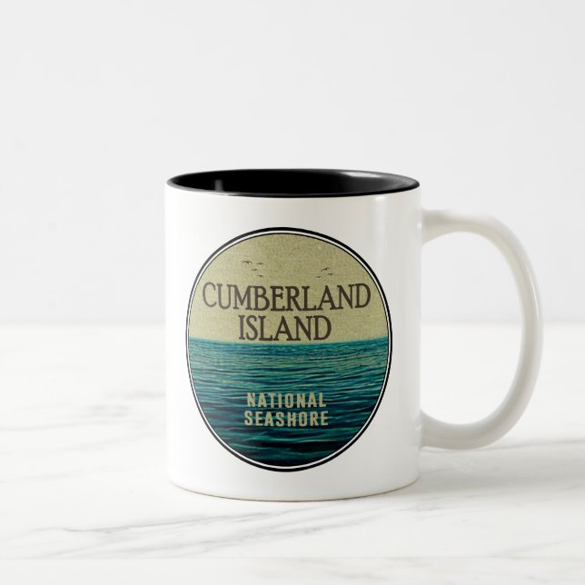 Tasse 2 Couleurs Cumberland Island National Seashore Ocean Birds (Droit)