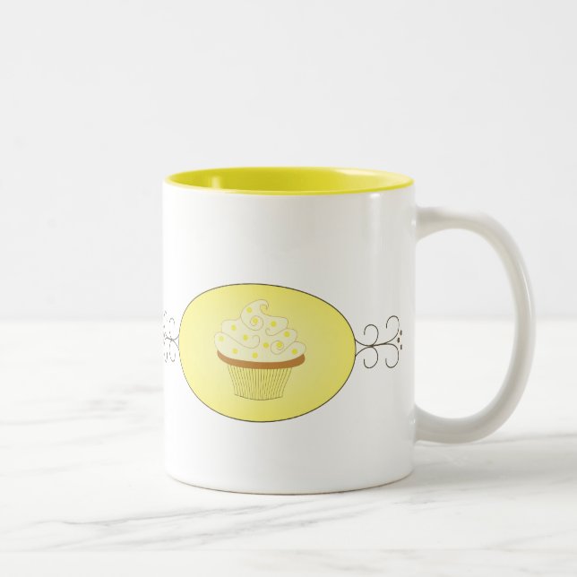Tasse 2 Couleurs Cupcake (Droit)