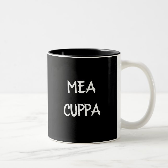 Tasse 2 Couleurs Cuppa de Mea latine  (Droit)