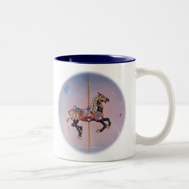 Tasse 2 Couleurs Cups - Petaluma Carousel Cheval 1 (Droit)