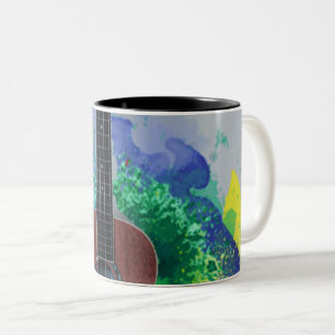 Tasse 2 Couleurs Cute Bass Guitare